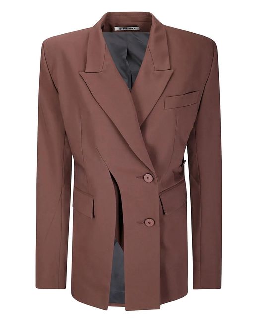 Blazer Con Botones Y Abertura OTTOLINGER de color Brown