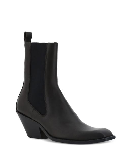 Khaite Black Austin Heeled Boots