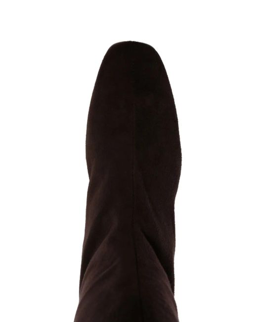 Roberto Festa Black Suede Square-Toe Boots