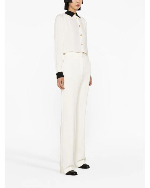 Moschino Flared Broek in het White