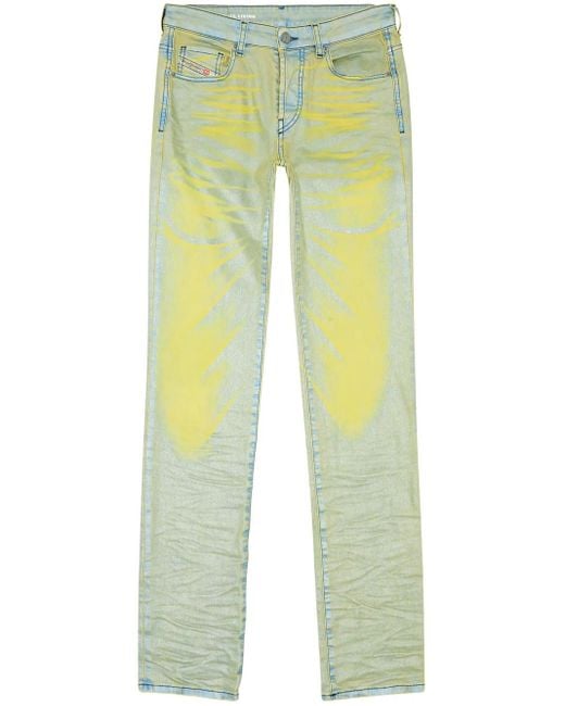 DIESEL Yellow 1989 D-Mine Straight Leg Jeans