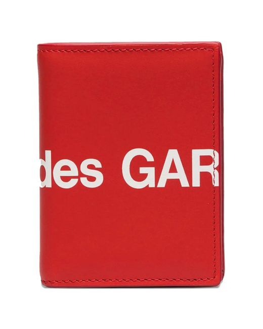 Comme des Garçons Red Huge Logo Card Holder