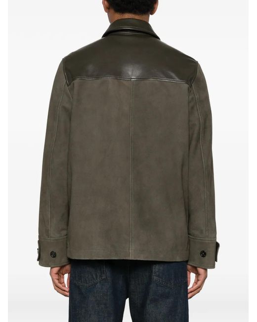 Paul Smith Green Veste Boutonnée À Poches Multiples for men