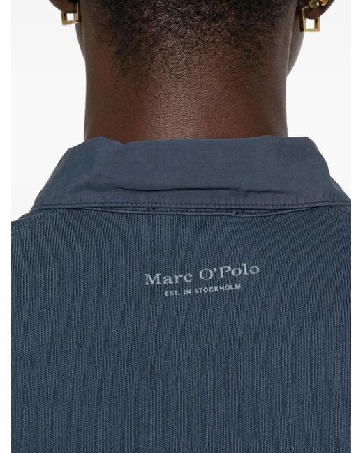 Marc O' Polo Blue Short-Sleeved Button Top