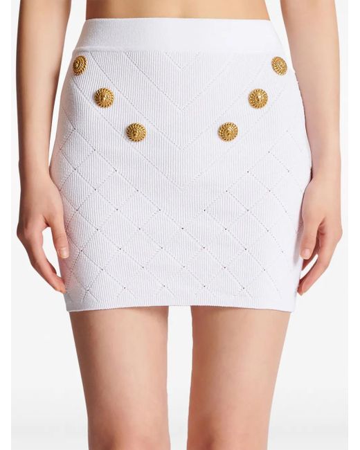 Balmain White Skirts