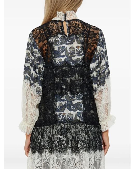 Munthe Black Lisso Floral-Lace Dress
