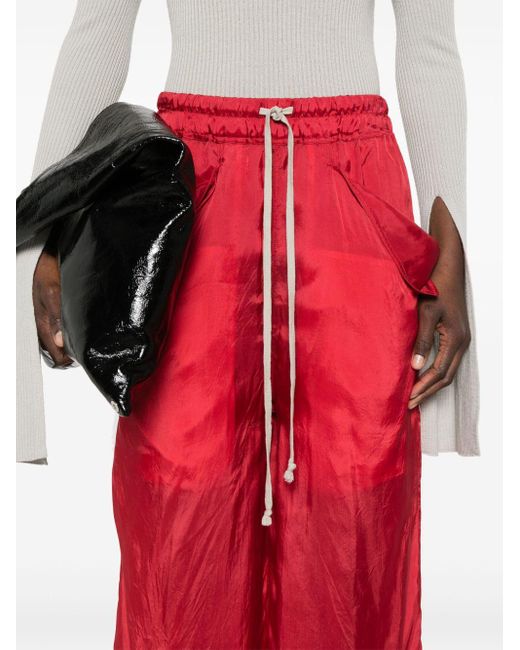 Rick Owens Textured Straight Trousers