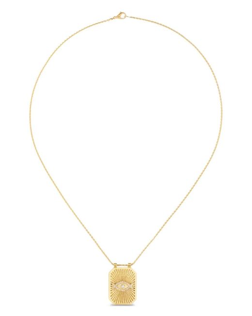 Marie Lichtenberg White Eye Diamond Scapular Necklace
