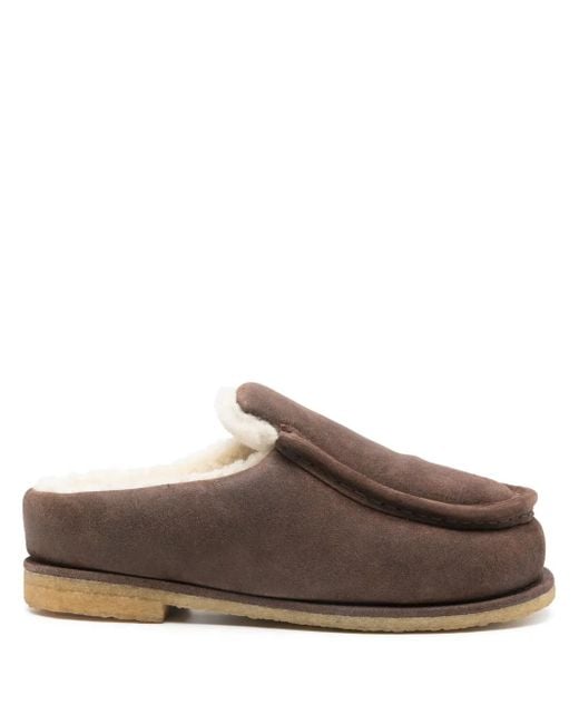 J.W. Anderson Brown Padded Slippers