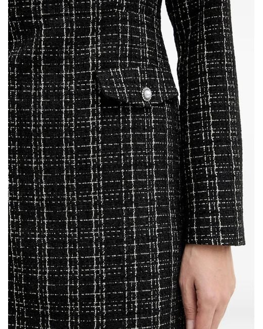 Guess Black Square-Neck Mini Dress