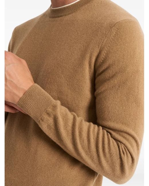 Pringle of Scotland Natural Crew-Neck Cashmere Sweater for men