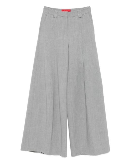 Thelatest プリーツ パンツ Gray