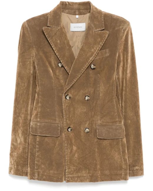 Max Mara Gesmockte Blazer in het Brown