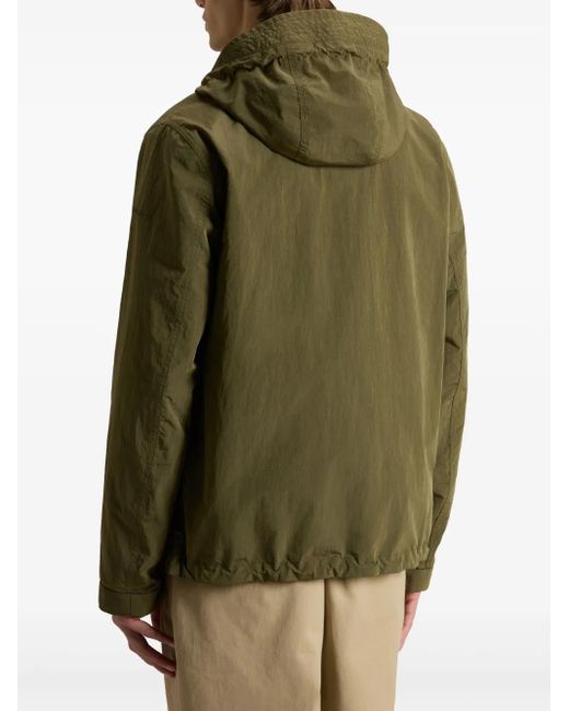Woolrich Green Nylon Poly Hooded Jacket for men