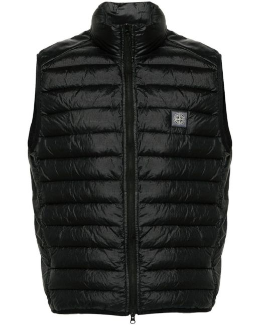 Stone Island Black Outwear Waistcoats for men