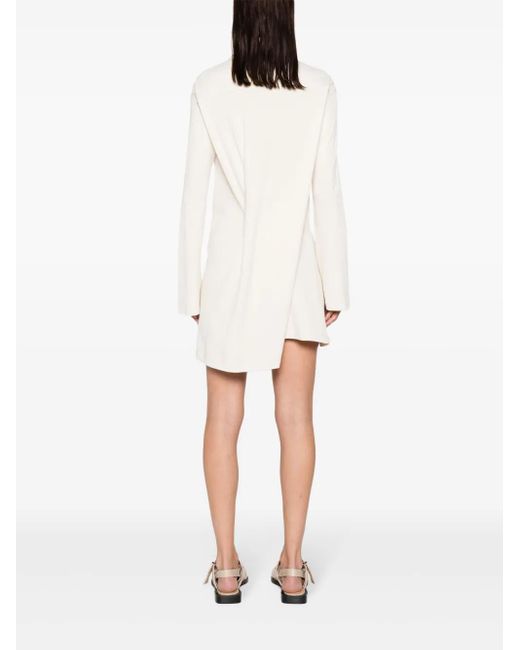 Courreges White Twist Cotton Polo Mini Dress - Women's - Cotton/polyamide