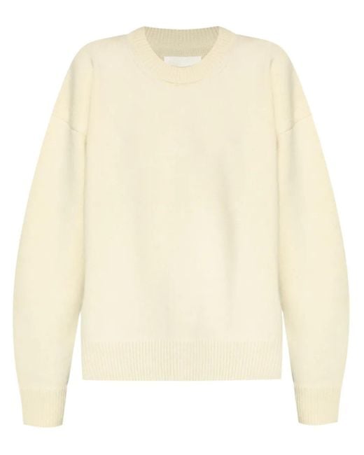 Jil Sander Natural Drop Shoulder Sweater
