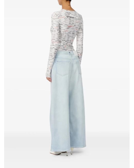 Pantaloni Con 5 Tasche E Coulisse di MM6 by Maison Margiela in Blue