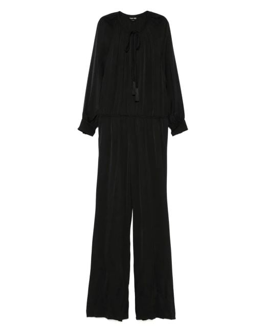 Tom Ford Black Langärmeliger Jumpsuit