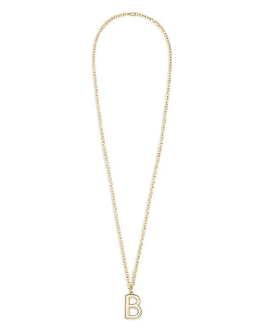 Roxanne Assoulin White Big Puffy Initial Necklace