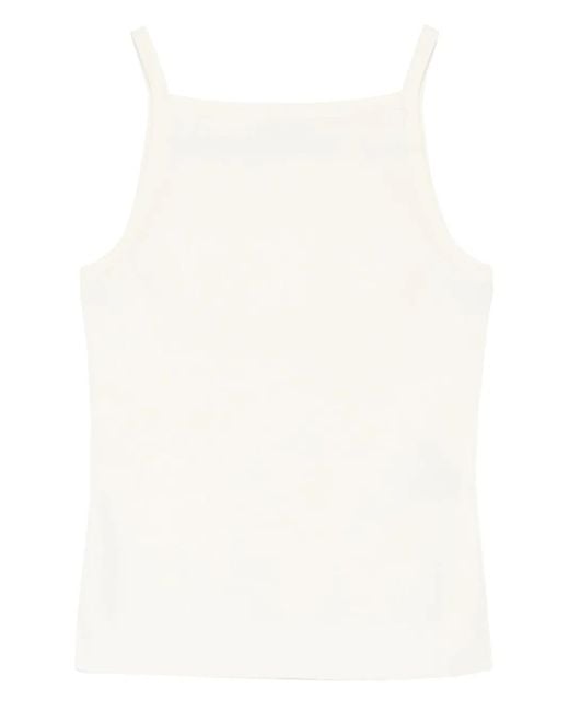 Joseph White Geripptes Top mit eckigem Ausschnitt