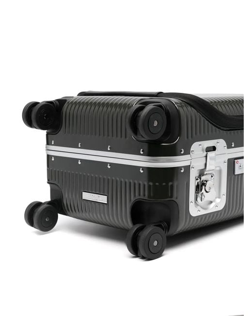 Fpm Milano Black Bank Light Spinner 53 Front-Pocket Suitcase