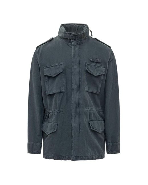 Bl'ker Blue Multi-Pocket Field Jacket for men