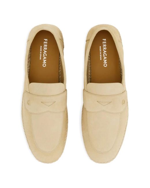 Ferragamo Natural Espadrilles Loafers for men