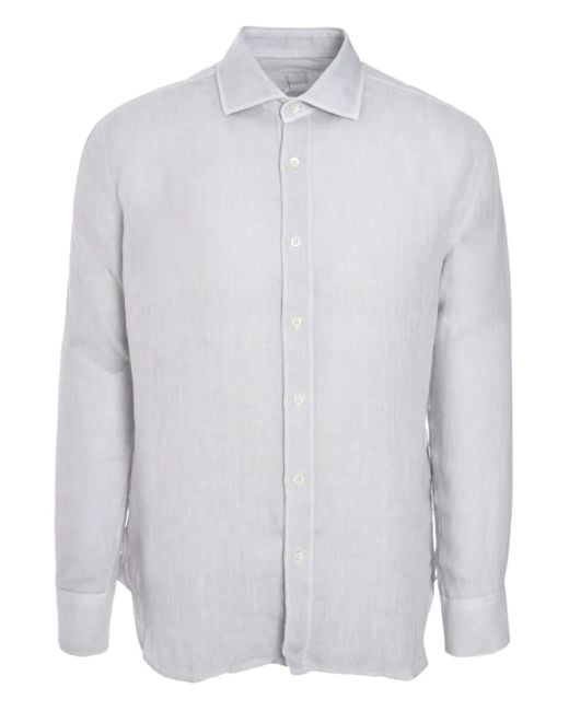 120% Lino Hemd aus Leinen in White für Herren