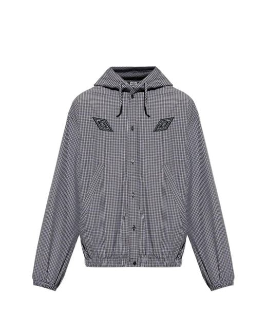 Umbro Gray Doudoune À Carreaux for men