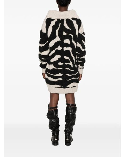 Moschino Black Long-Sleeve Mini Dress