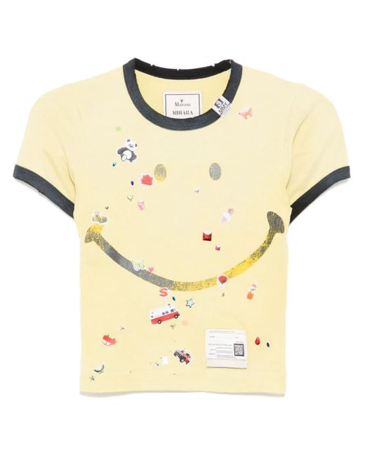 Maison Mihara Yasuhiro Natural Graphic Print T-Shirt