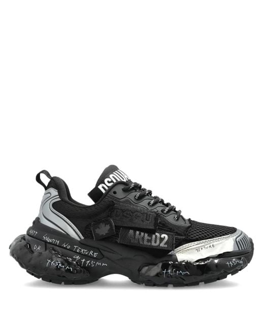 DSquared² Black Logo Lettering Sneakers