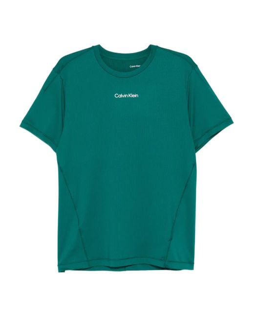 Calvin Klein Green Round Neck T-Shirt for men