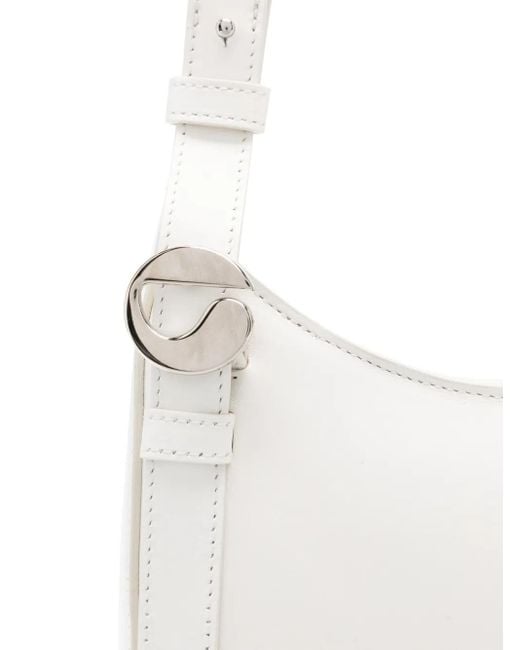 Coperni White Mini Leather Tote Bag