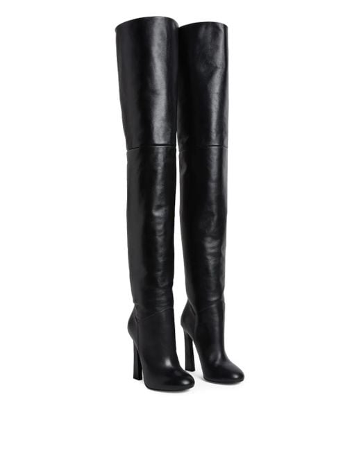 DSquared² Black Twin Over-The-Knee Heeled Boots
