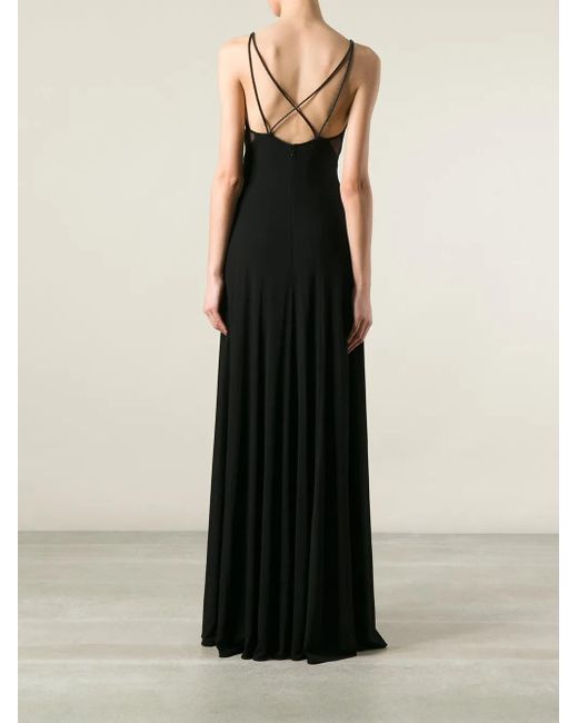 Ralph Lauren Black Spaghetti Strap Maxi Dress