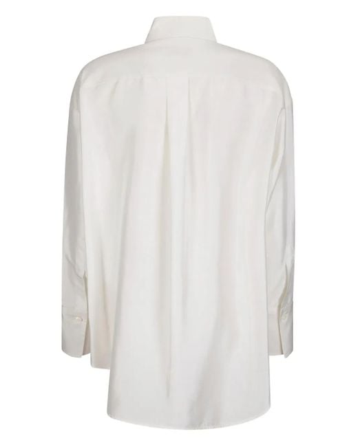 Alberto Biani White Patch-Pocket Shirt