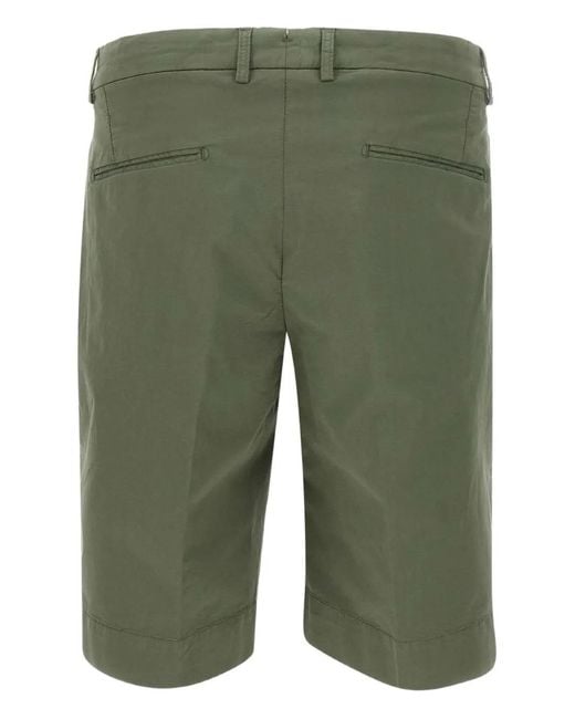 Devore Green Pleated Shorts for men