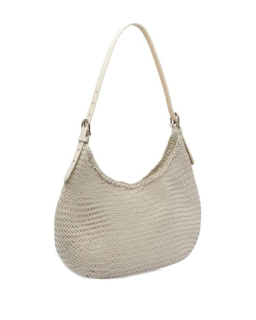 Dragon Diffusion Gray Luna Mezza Shoulder Bag