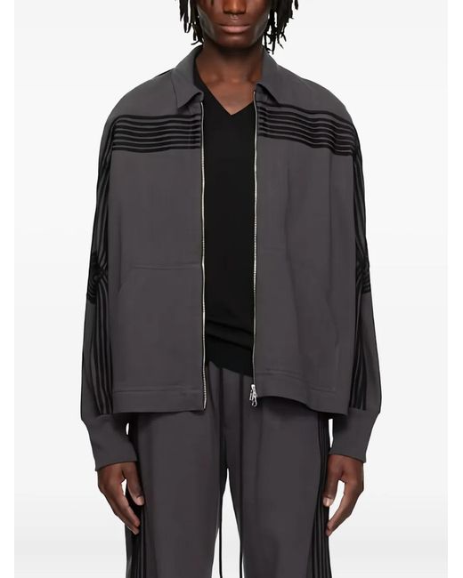 Song For The Mute Black Applique Track Jacket for men
