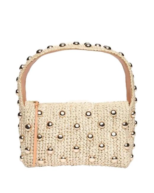 Poolside Metallic Lachlan Studded Tote Bag