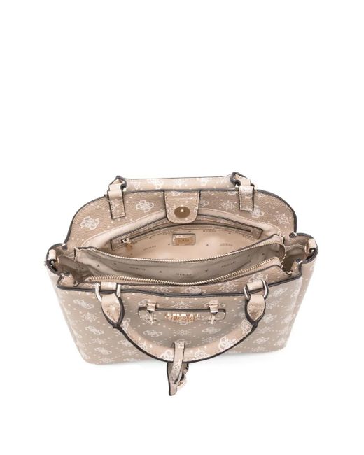 Guess ロゴプレート ショルダーバッグ Natural