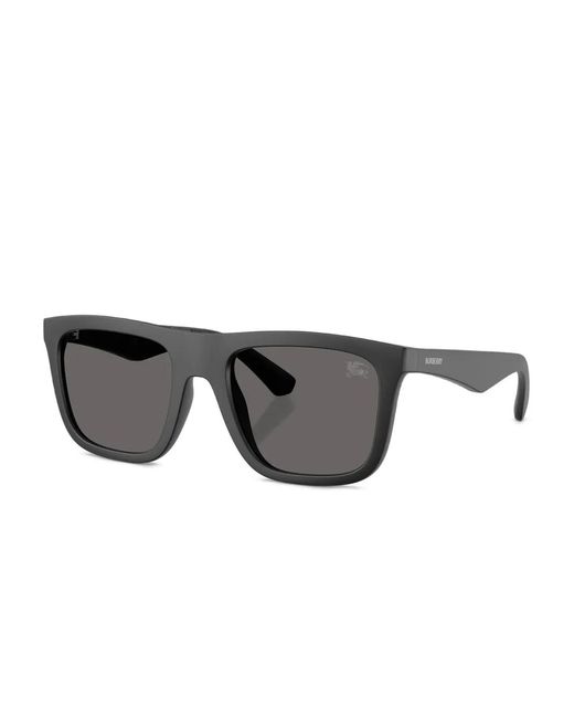Burberry Gray Matte Square Sunglasses for men