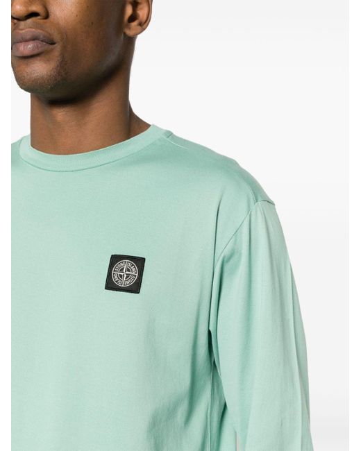 Stone Island T-Shirt mit Kompass in Green für Herren