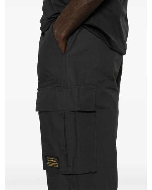 Champion Blue Logo Patch Cargo Drawstring Trousers for men