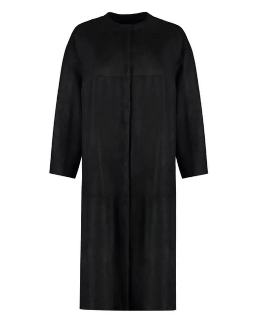 Salvatore Santoro Black Suede Coat
