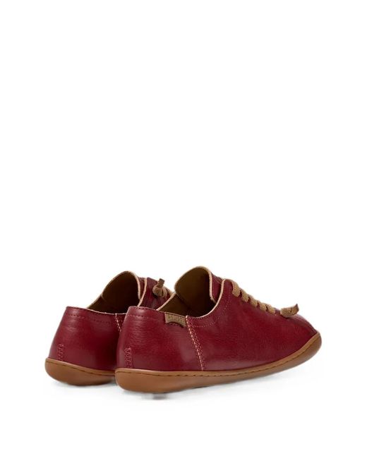 Camper Red Peu Cami Leather Sneakers