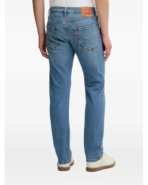 Levi's Blue 511 Logo-Patch Jeans for men