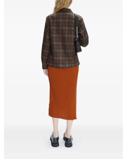 A.P.C. Gray Checked Wool Jacket